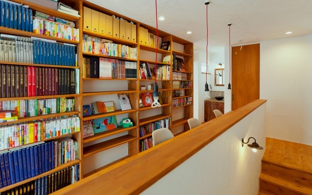 メンズライクな家　家族の図書館2